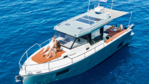 Relax in luxurious comfort as the yacht glides quietly