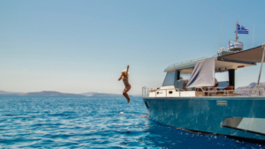 Private 5-Hour Day Cruise in Santorini’s Caldera on a Luxury Motor Yacht photo