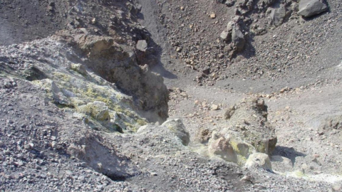 Walk on the volcanic rock with your friends or family
