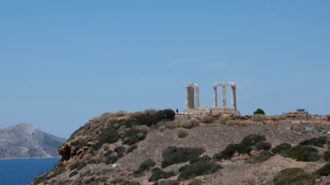 Where the stone meets the sky and the sea