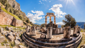 The ancient ruins in Delphi are amazing