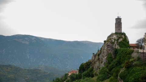 An old tower in Arachova