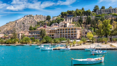 Nafplion as seen from Palamidi