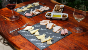 A mouth-watering Cretan cured meats board