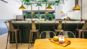 The ample seating area in Heraklion town