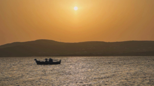 Video 1 for From Paros: Private RIB Boat Sunset Tour to Antiparos and Blue Lagoon