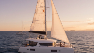 Private Sunset Catamaran Sailing Cruise from Naxos Town with Drinks and Snacks photo