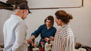 Taste the local olive oil in Kaloxylos