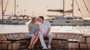 Enjoy elegant vacation portraits beneath warm coastal afternoon light
