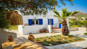 Explore the peaceful gardens filled with local produce and Mediterranean aromas