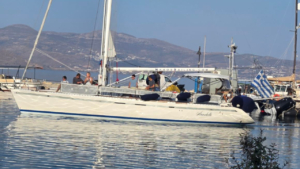 Return across the Aegean with unforgettable views of the islands