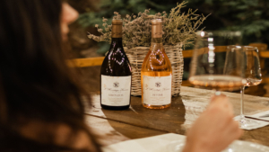 Receive a warm welcome with a glass of estate wine
